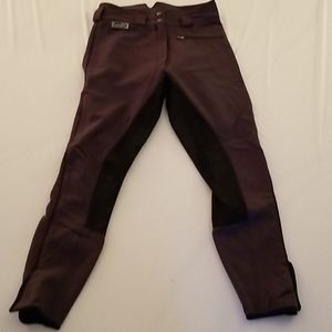 EuroFit deep plum full seat breeches Size 26